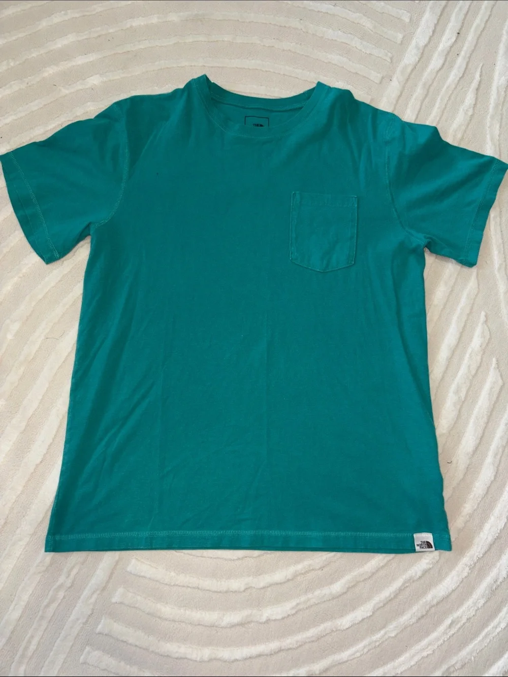 The North Face Teal Short Sleeve Pocket Tee